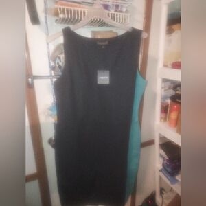 NWT St John Couture Black/Green Milano Knit size 14